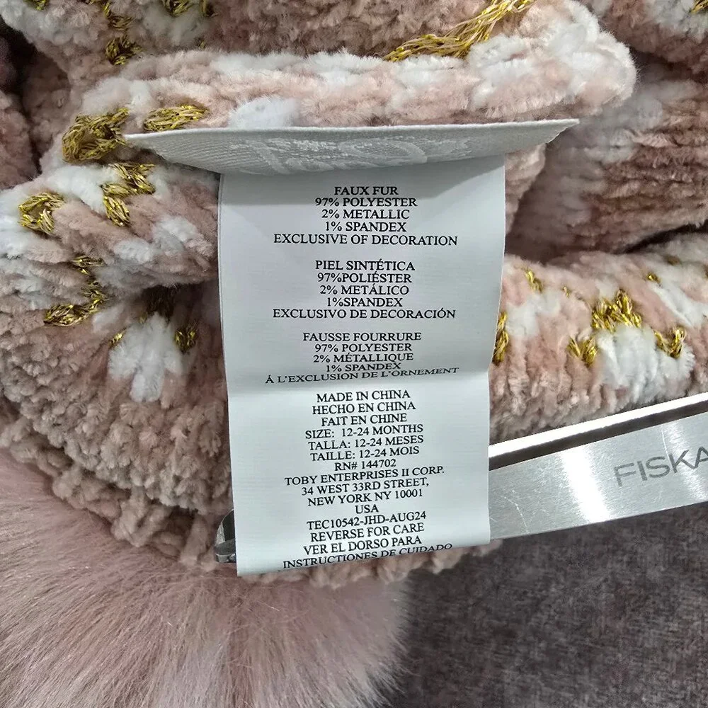 NWT Toby & Me Toddler Double Pom Hat and Mitten Set